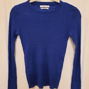 Deep blue knit long sleeve